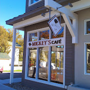 Mickey’s Café storefront and entrance