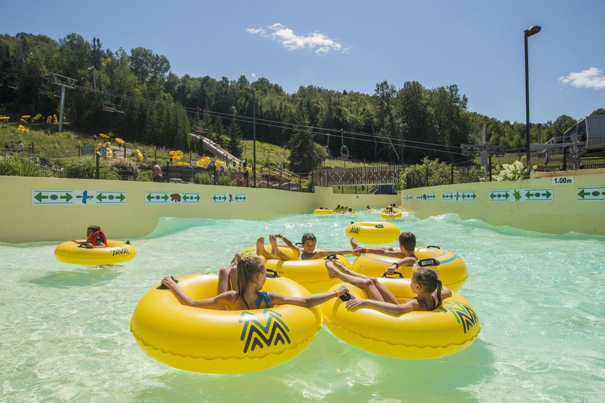 Lazy River Fun at Sommet Saint-Sauveur