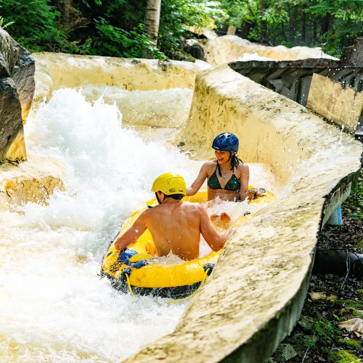 Mountain Water Slide Adventure